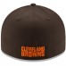 Men's New Era Cleveland Browns Brown Omaha Low Profile 59FIFTY Structured Hat 2533851